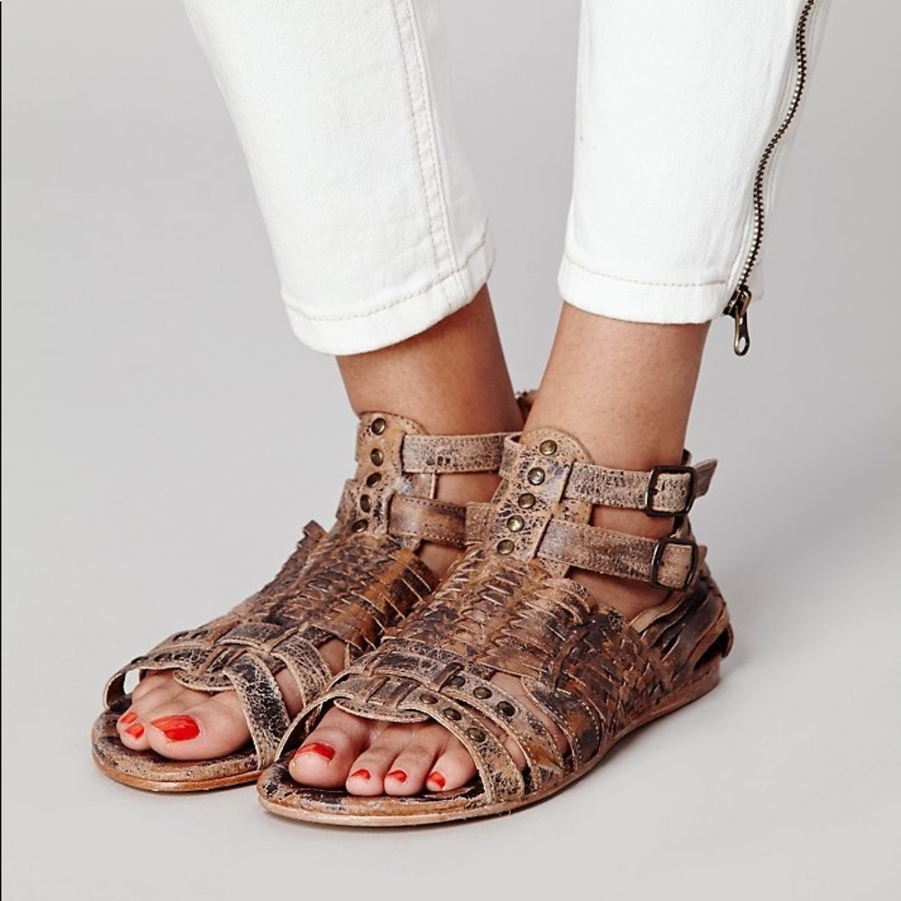 Bed Stu Claire Sandals (Distressed leather)